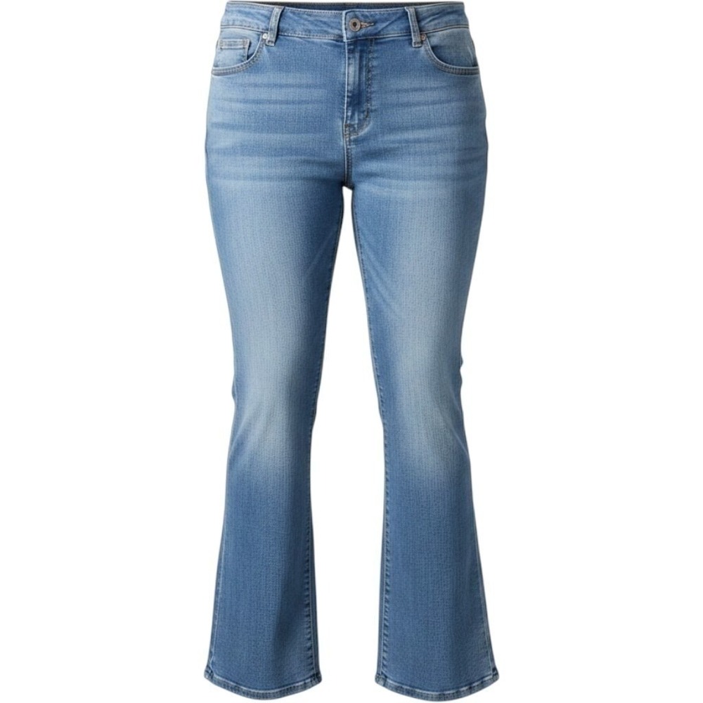 Signature by Levi Strauss Women Blue Pull On Straight Leg Jeans 20S W35 L28
